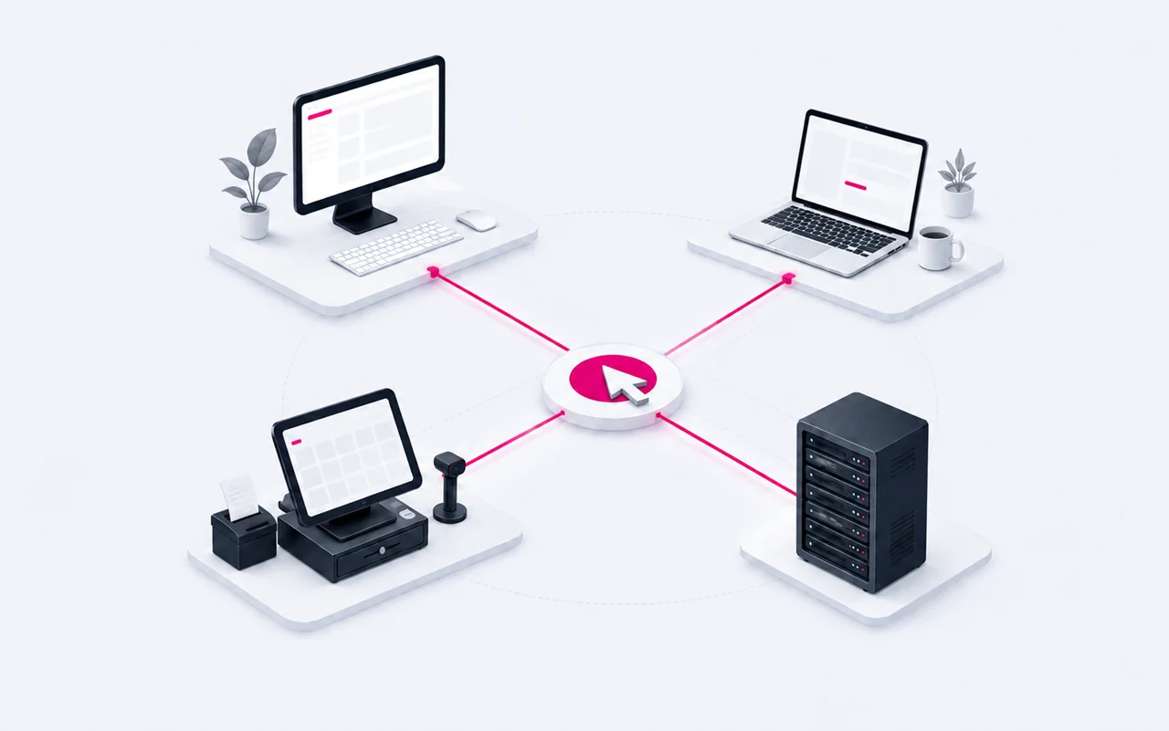Разные пользователи подключены через БИТ.Desk